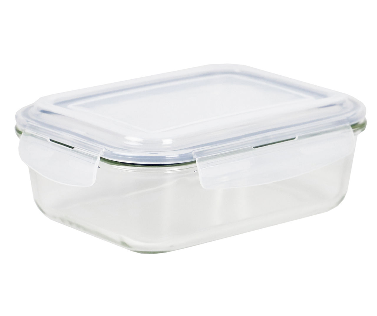 Clear & Indigo Glass Food Storage Container, (51 oz.)