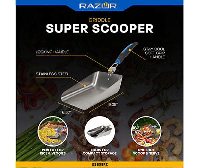 Stainless Steel Griddle Super Scooper