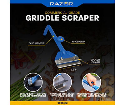 Commercial-Grade Griddle Scraper