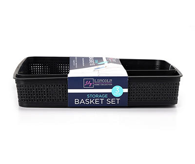 Dotted 3-Piece Storage Basket Set