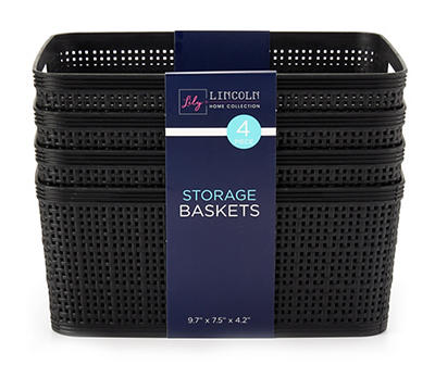 Dotted 4-Piece Storage Basket Set
