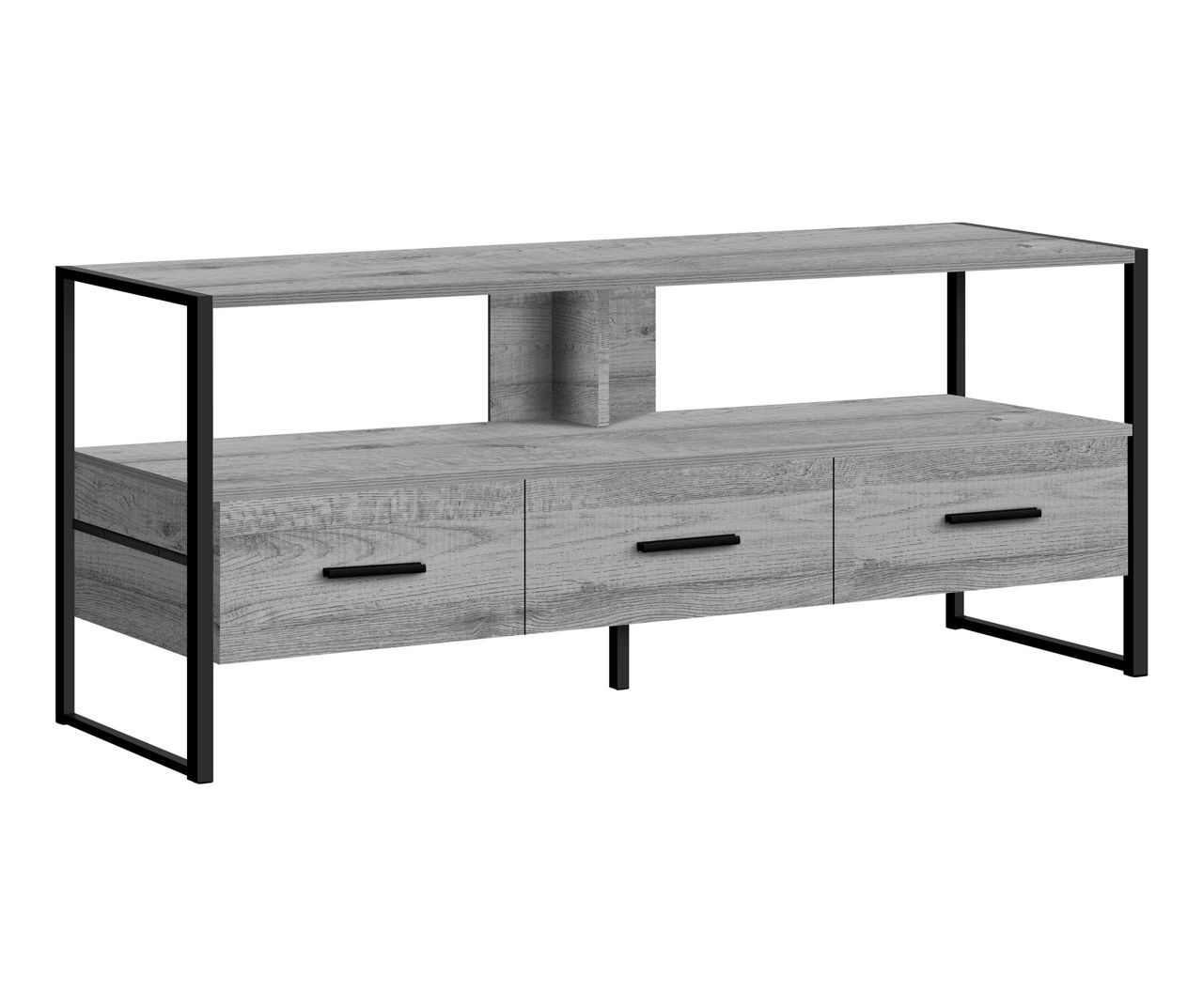 Monarch 48" Gray & Black 3Drawer TV Stand Big Lots