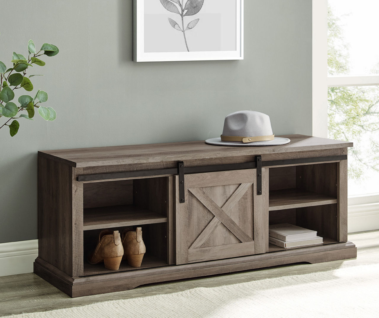 INDIANA 3 section Entryway bench with storage