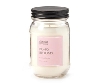 Boho Blooms Mason Jar Candle, 10 oz.
