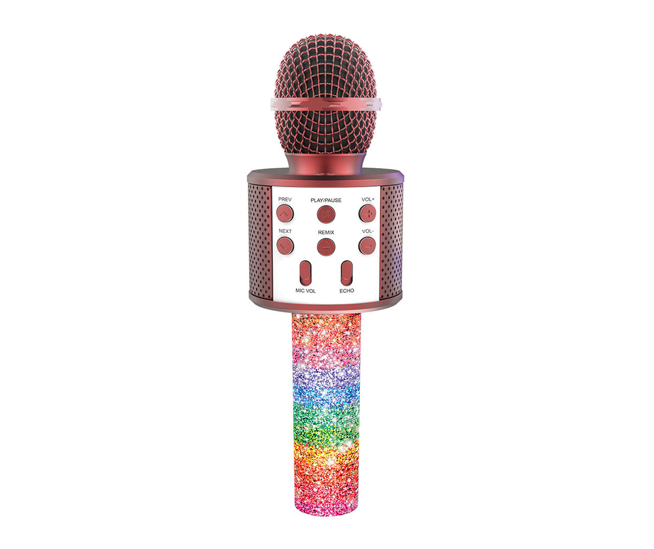 Glitter Rainbow Pride Karaoke Mic With Speaker