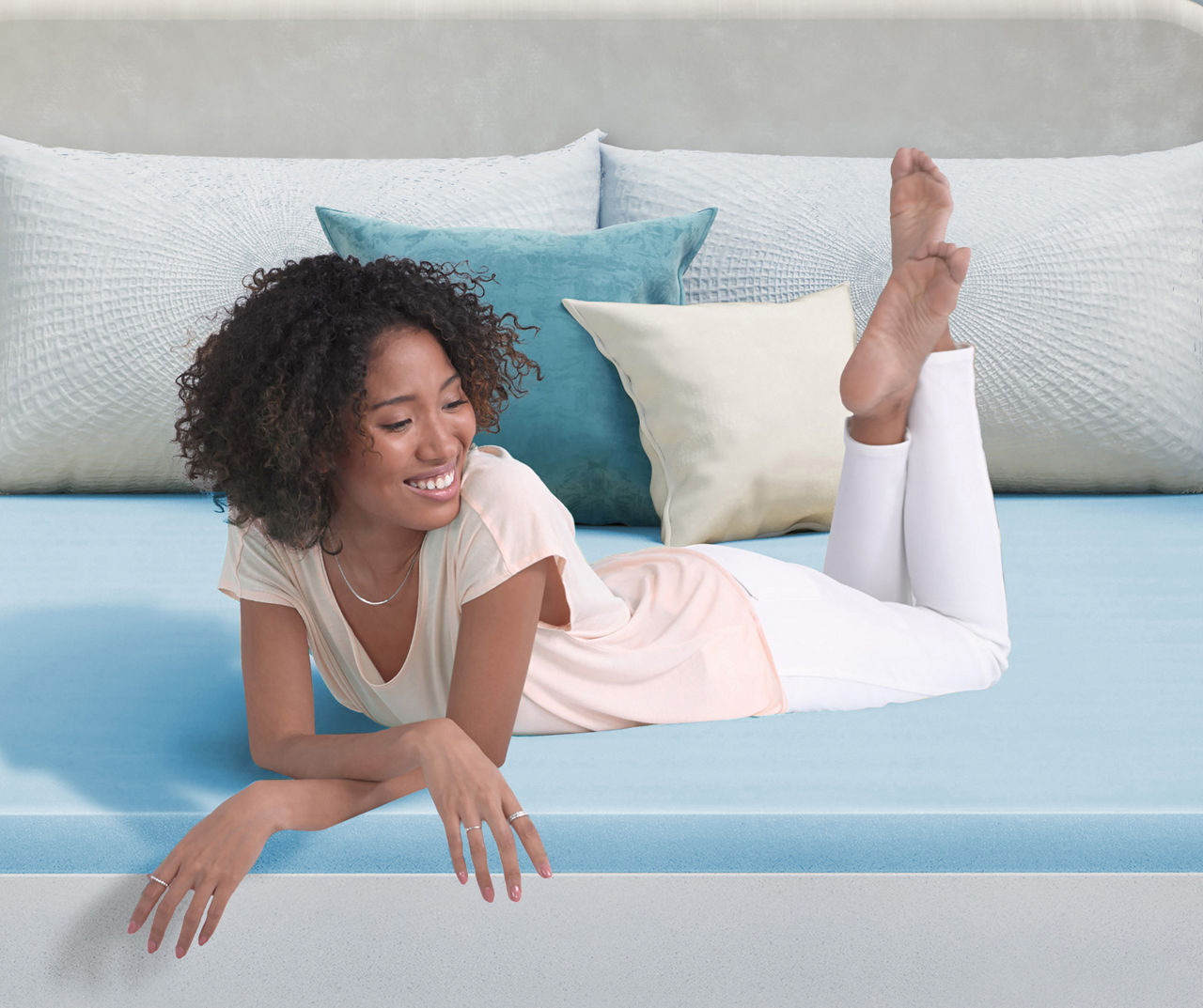 Easy Saver Blue 2&#034; Twin Memory Foam Mattress Topper