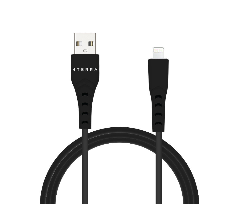 4Terra Black 6' Lightning Cable Big Lots
