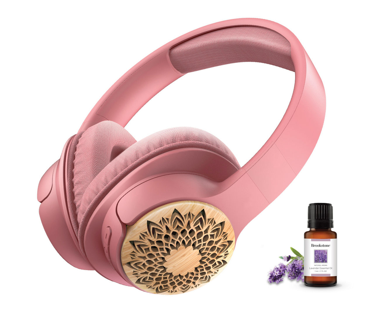 Pink Aroma Essential Oil Wireless Headphones