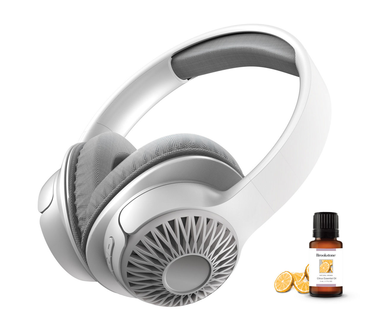 White Aroma Essential Oil Wireless Headphones