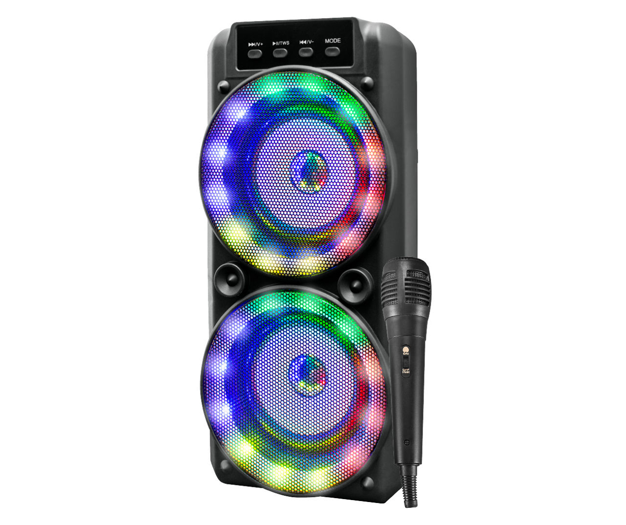 Biconic Black Binary Sound LED Tall Wireless Speaker Big Lots