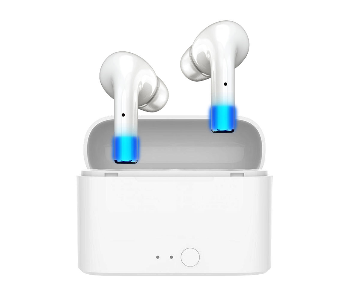 iHip White Light up Wireless Earbuds With Charging Case Big Lots