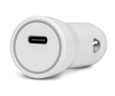 White USB-C Car Charger