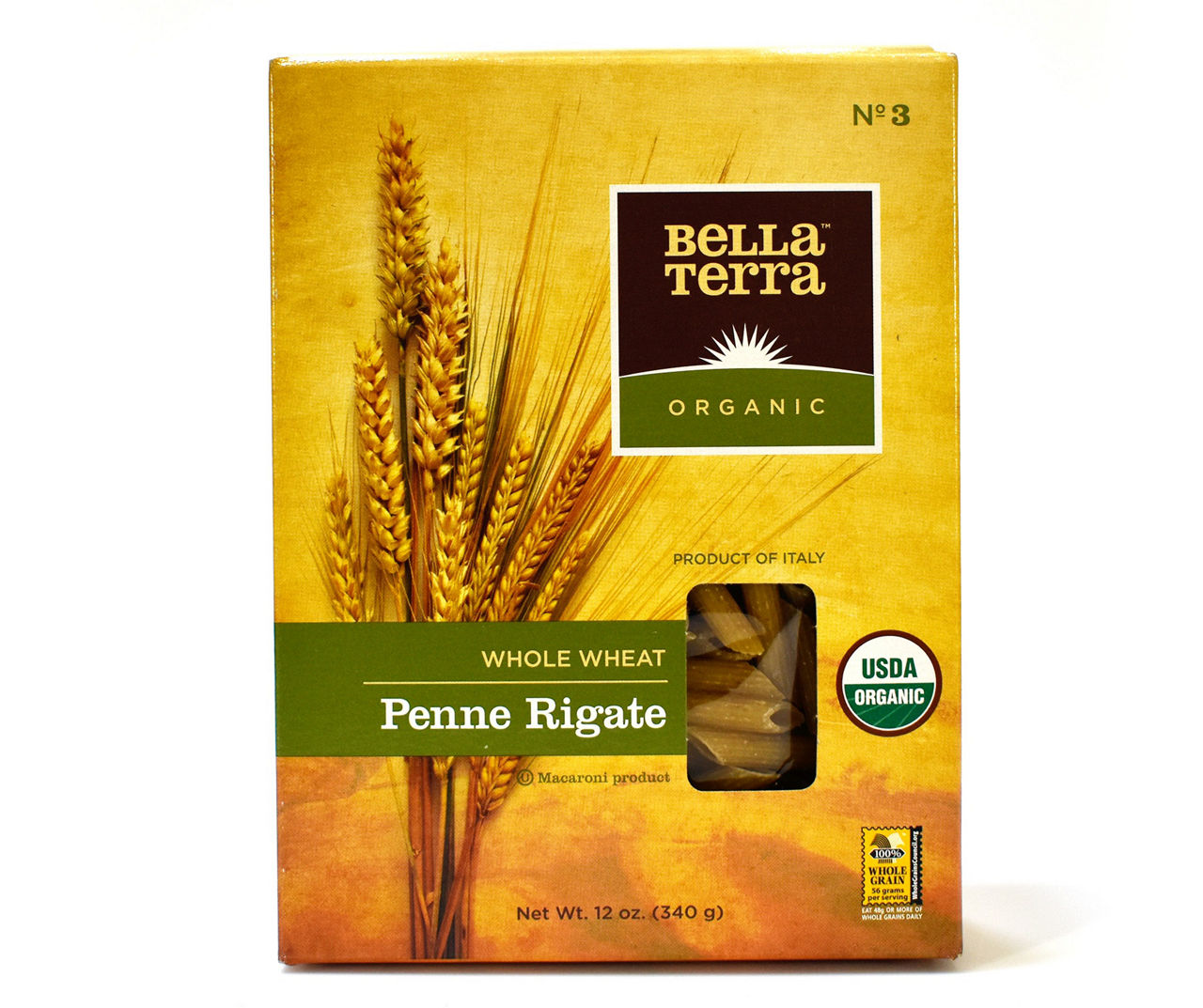 Bella Terra Organic Whole Wheat Penne Rigate, 12 Oz. Big Lots