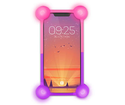 Pink & Purple Bumpin’ LED Silicone Phone Case Protector