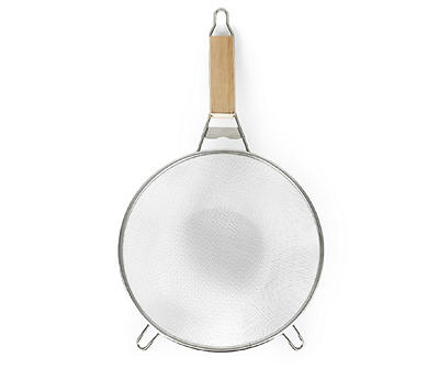 Wood & Stainless Steel Strainer