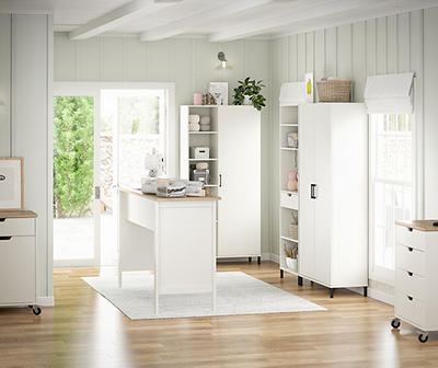 Evolution Vantage White 2-Door Storage Cabinet