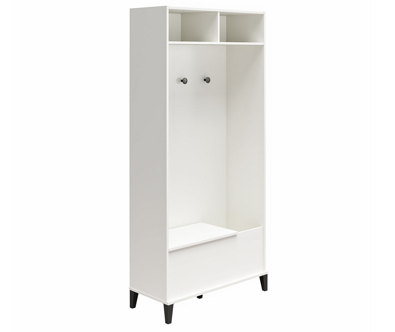 System Build Amplus White 2-Door Storage Cabinet