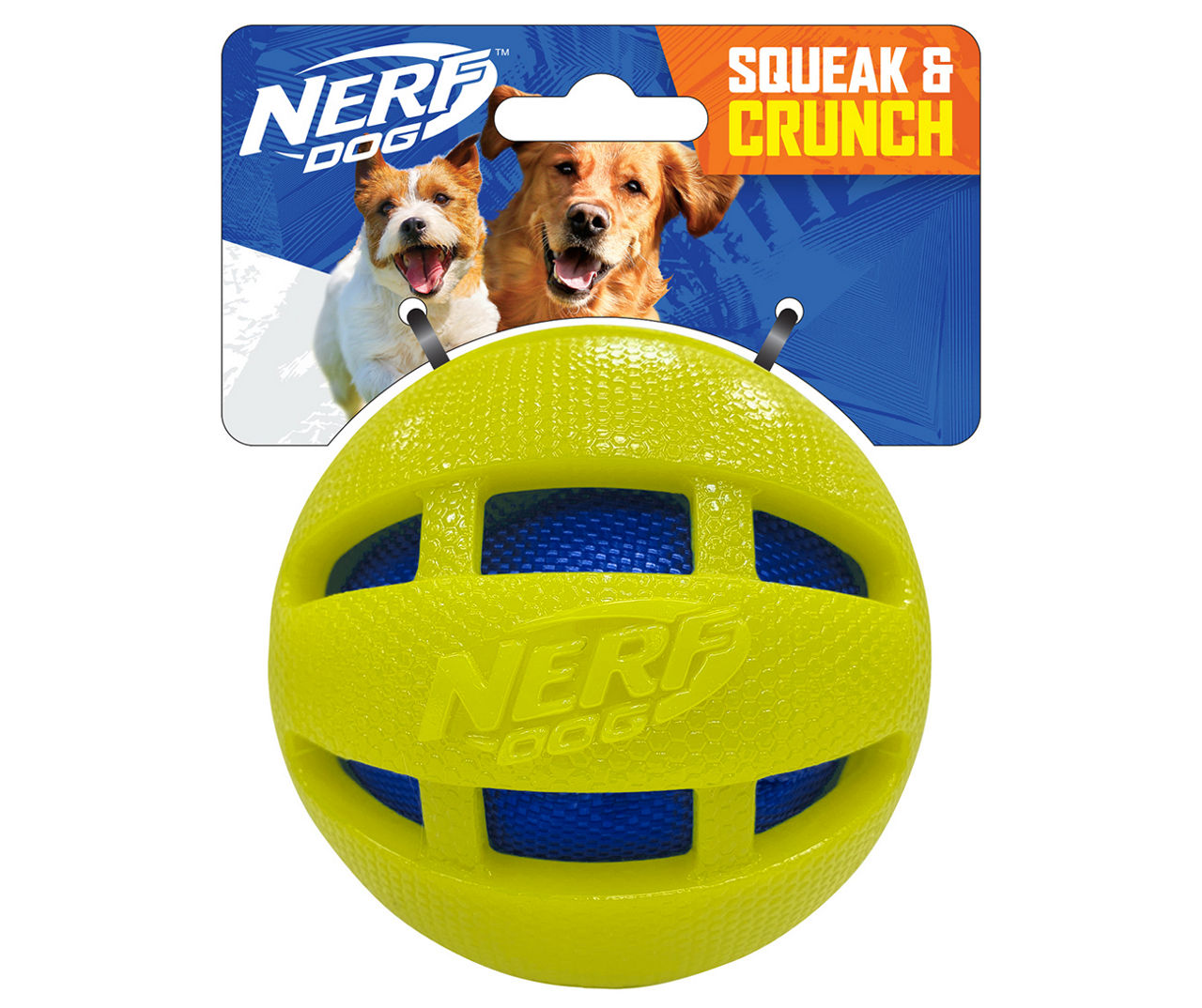 Nerf Dog LARGE Checker Crunch Ball - Nerf Dog Toys