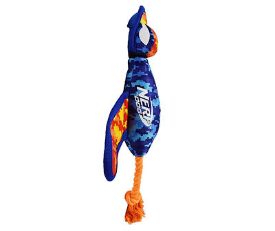 Blue & Orange Digital Camo Launching Duck Pet Toy