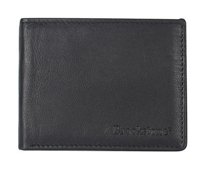 Black Leather Wallet & Pocket Knife Gift Set