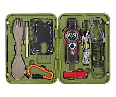 Green Outdoor Survival Kit