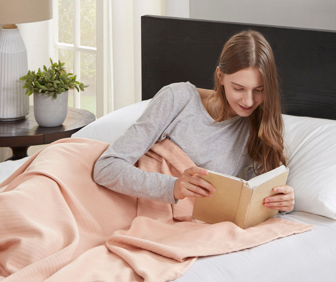 Textured blanket for discount bed