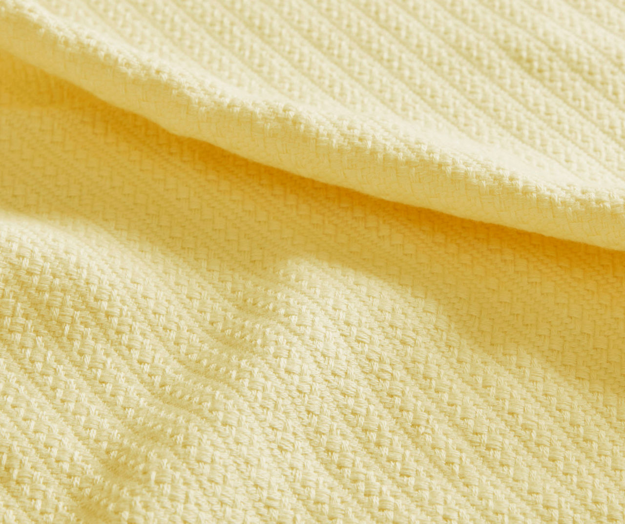 Liquid Cotton Yellow Textured Full Queen Blanket Big Lots