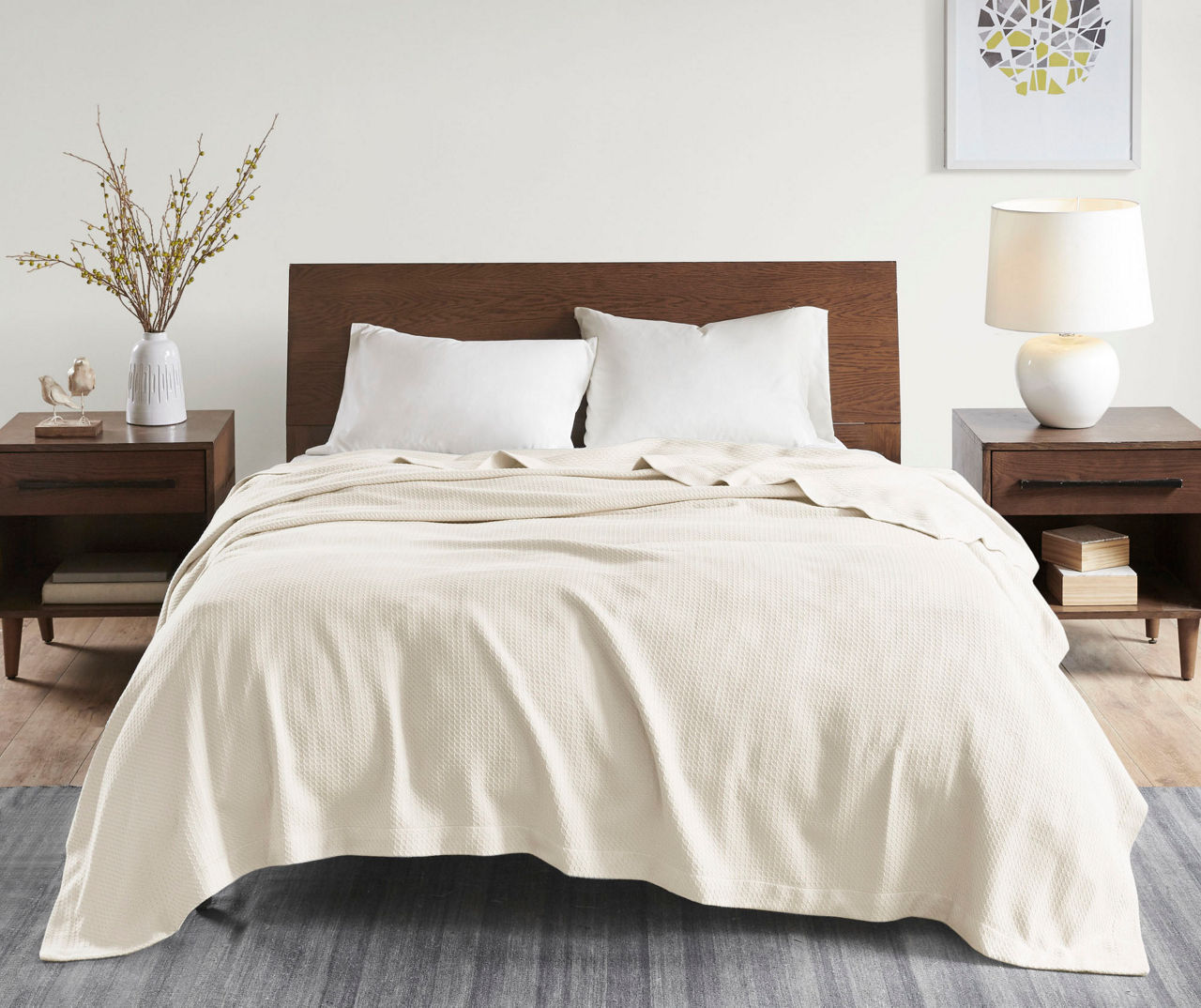 TexturedKnit Egyptian Cotton Blanket Big Lots