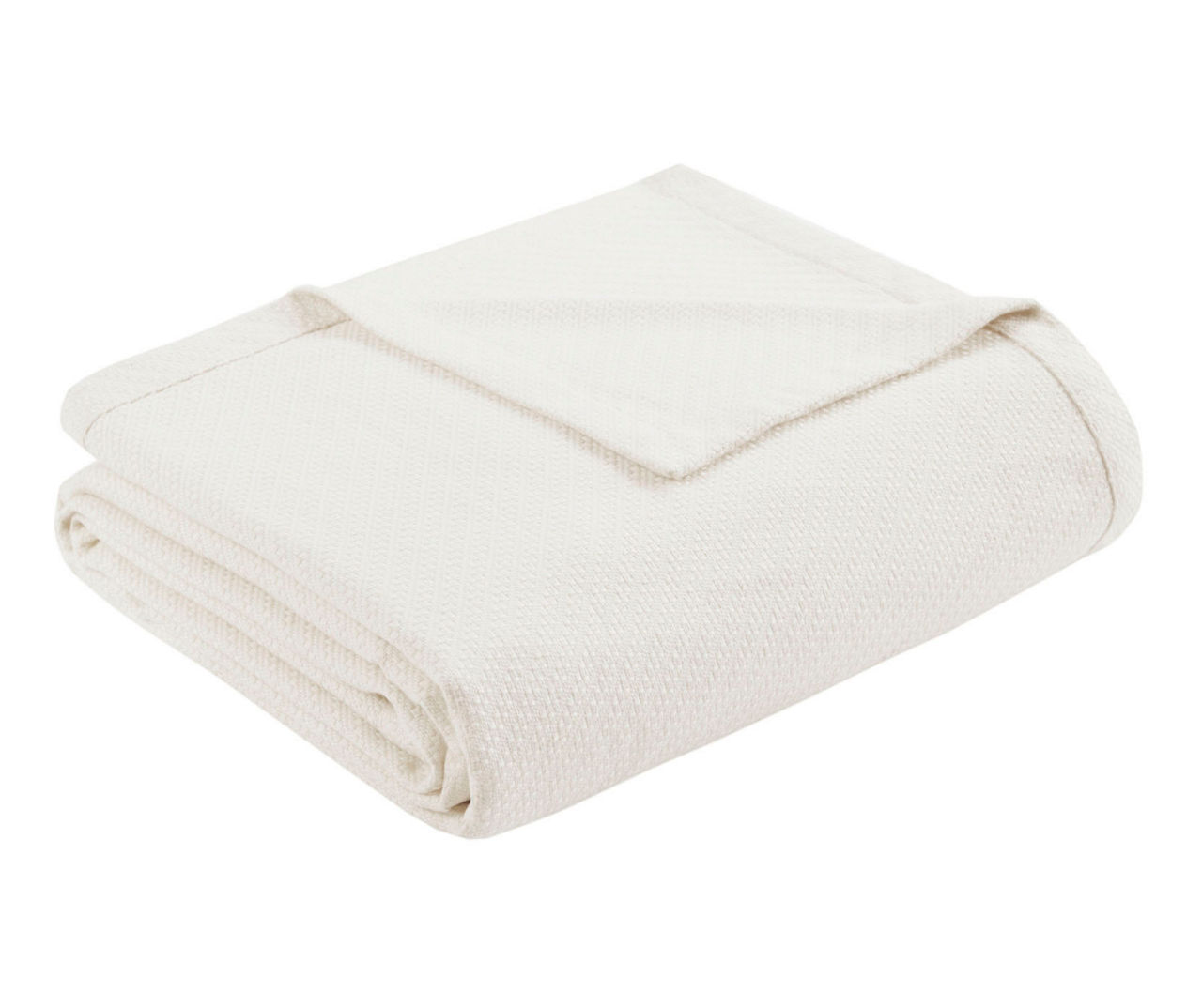 Liquid Cotton Ivory Textured King Blanket | Big Lots