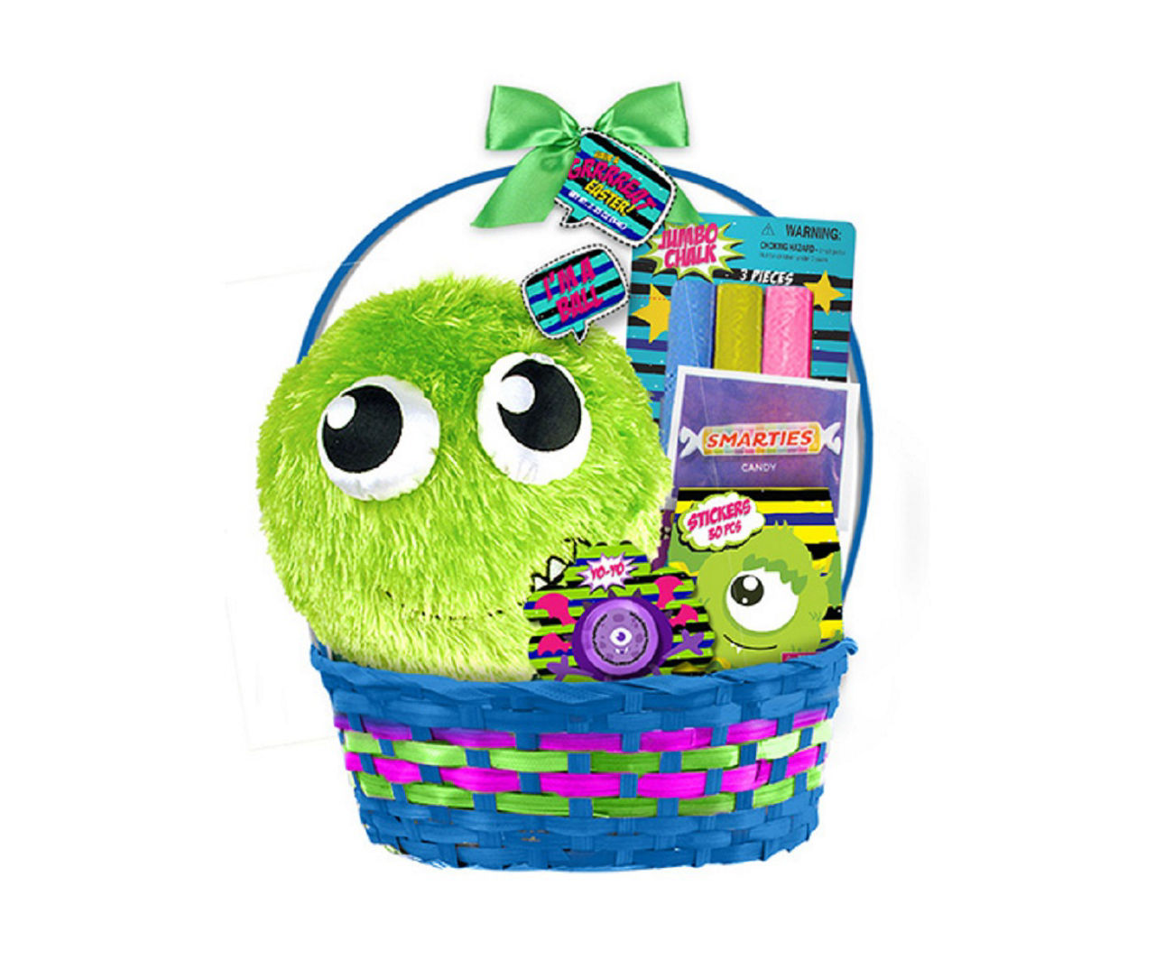 Candy and Plush Mega Basket