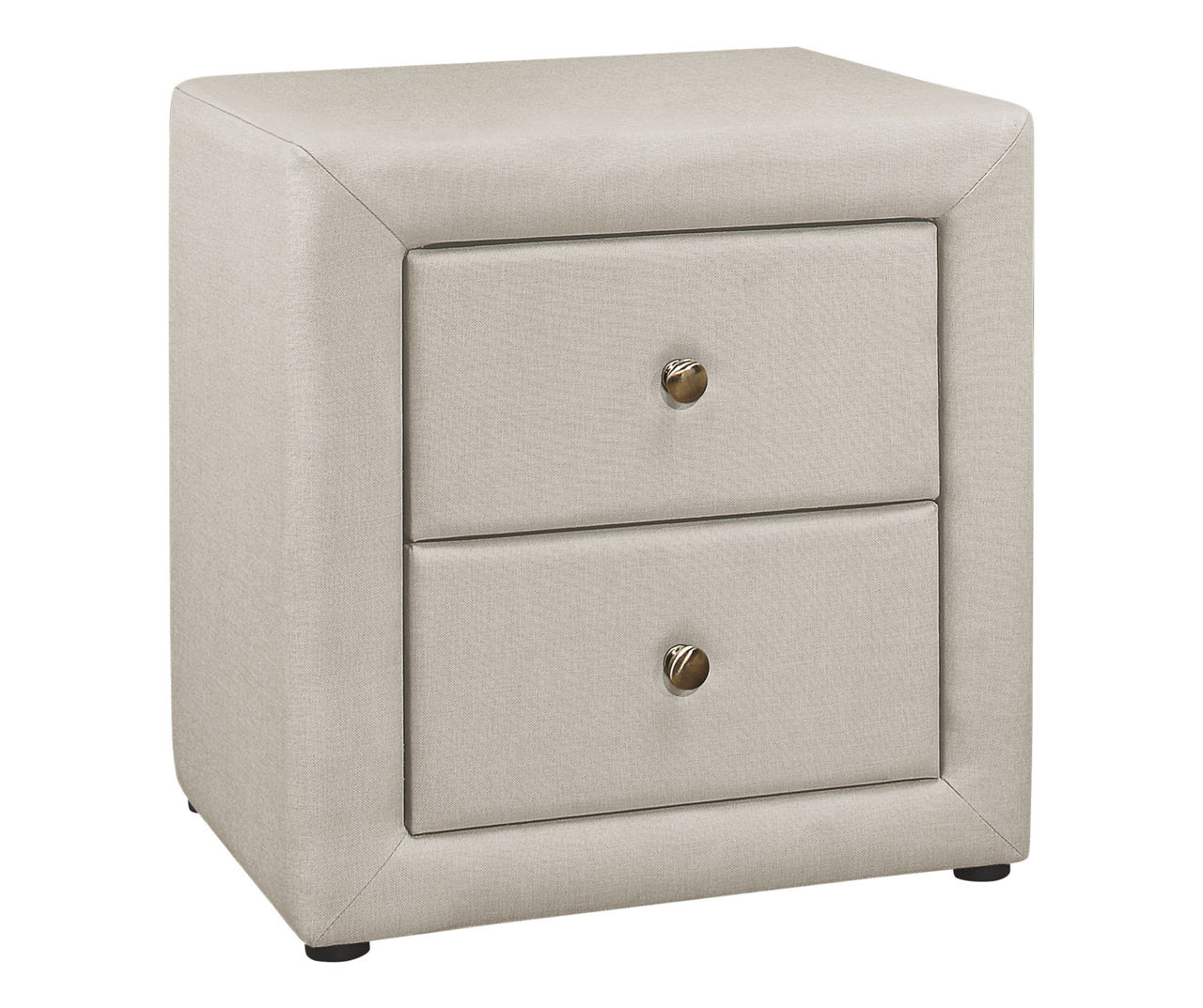 Monarch Monarch Linen Upholstered Nightstand Big Lots