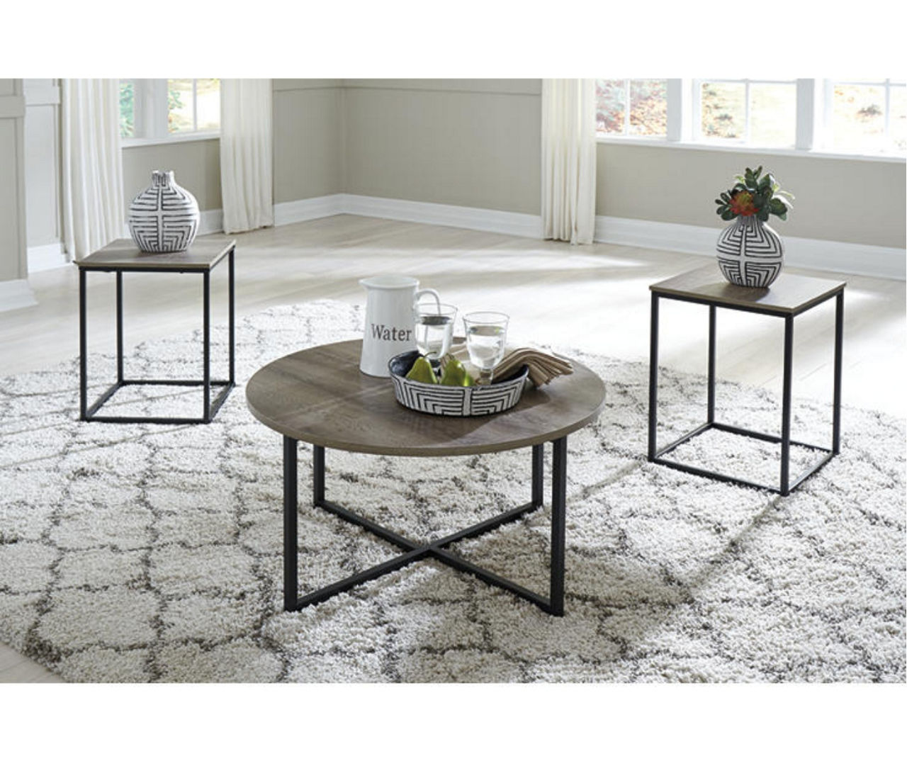 Signature Design By Ashley Wadeworth 3 Piece Occasional Table Set