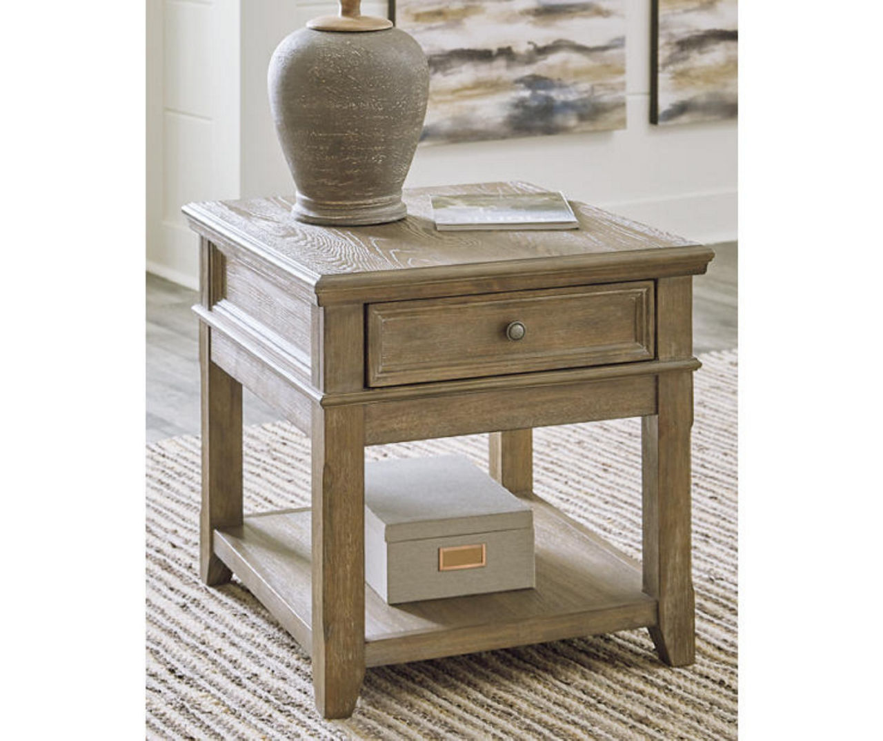 Signature Design By Ashley Janismore End Table with USB Ports