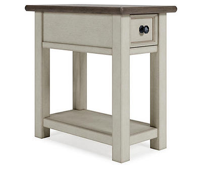 Bolanburg Chairside End Table with USB Ports & Outlets