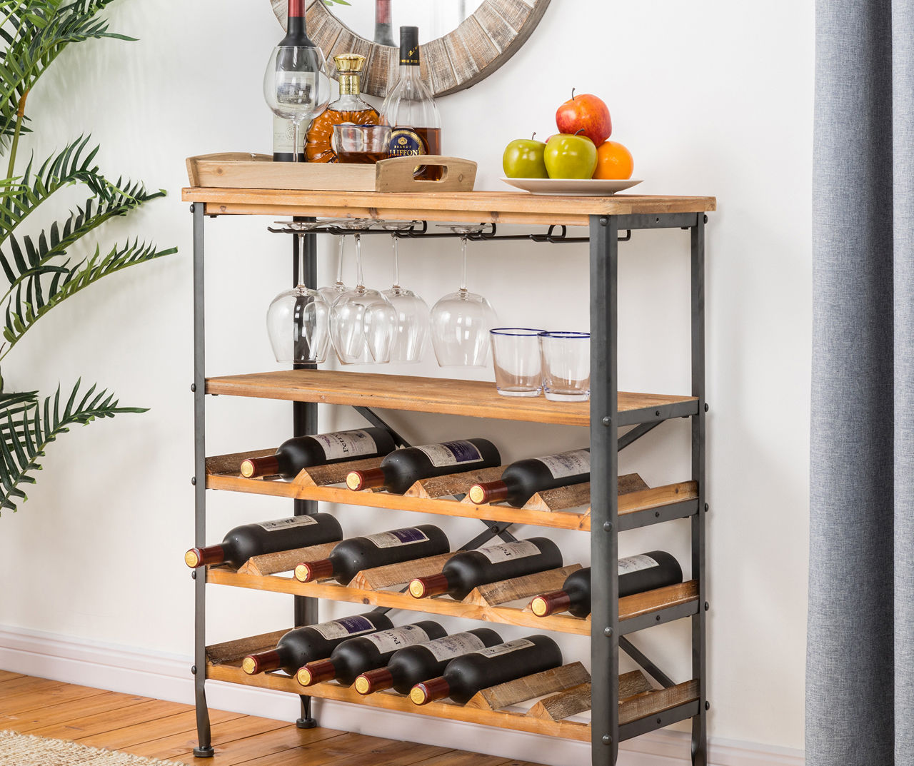 Big Lots - Use a wine rack in your bathroom to store your bath