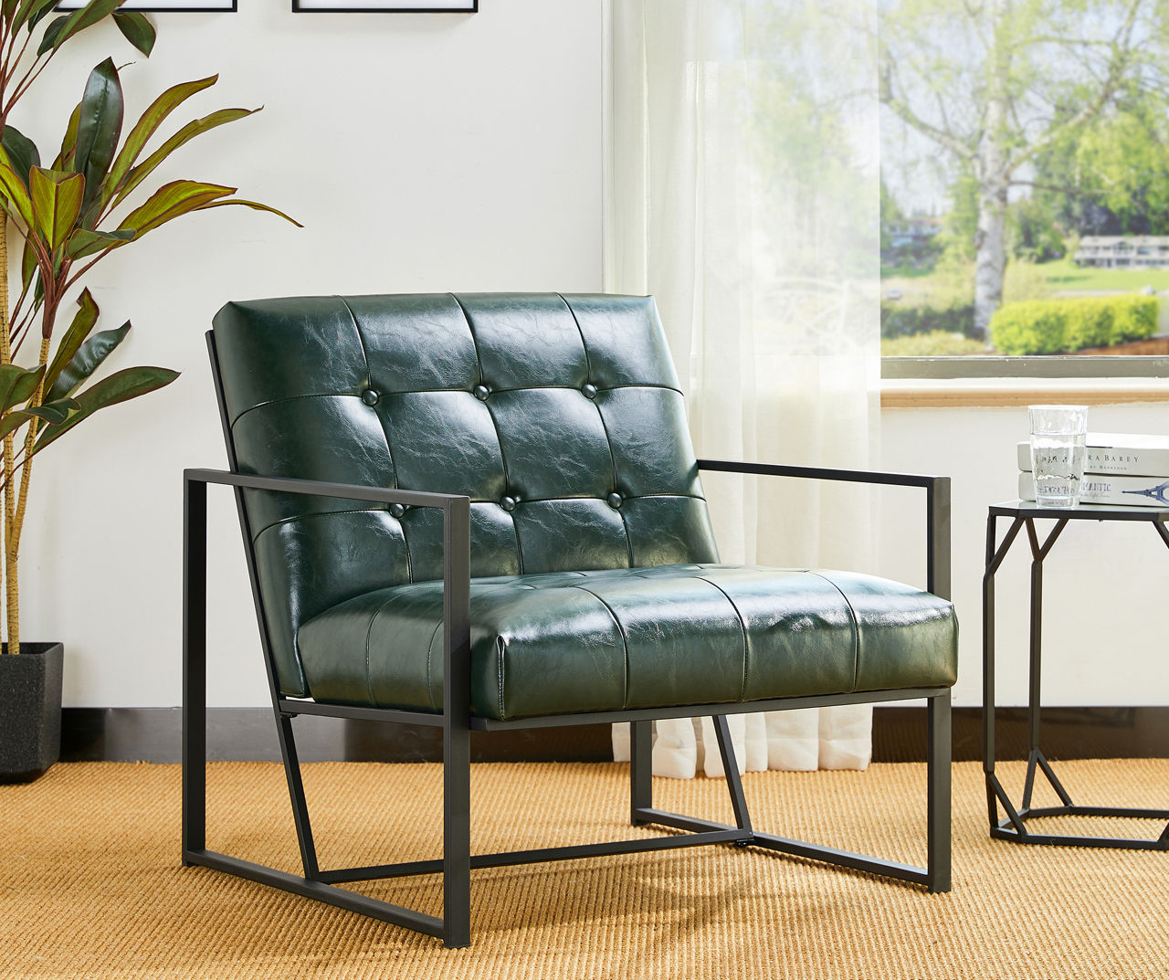 Industrial modern accent discount chair