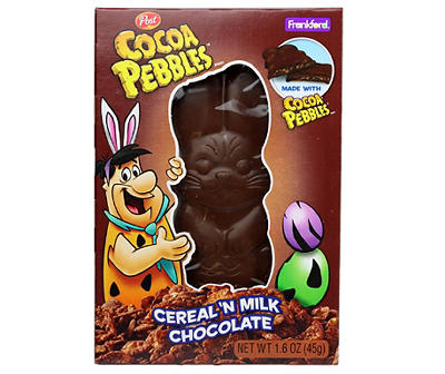 Cocoa Pebbles Cereal & Milk Chocolate Bunny, 1.6 Oz.