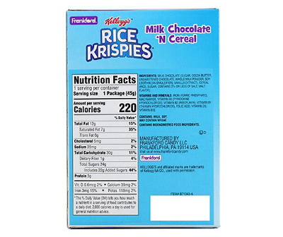 Rice Krispies Cereal & Milk Chocolate Bunny, 1.6 Oz.