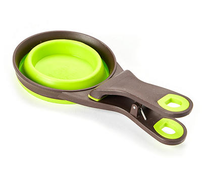 Collapsible Pet Food Measuring Spoon Clip