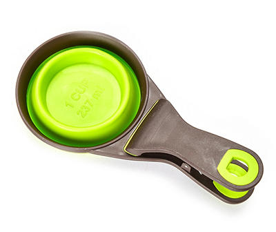 Collapsible Pet Food Measuring Spoon Clip