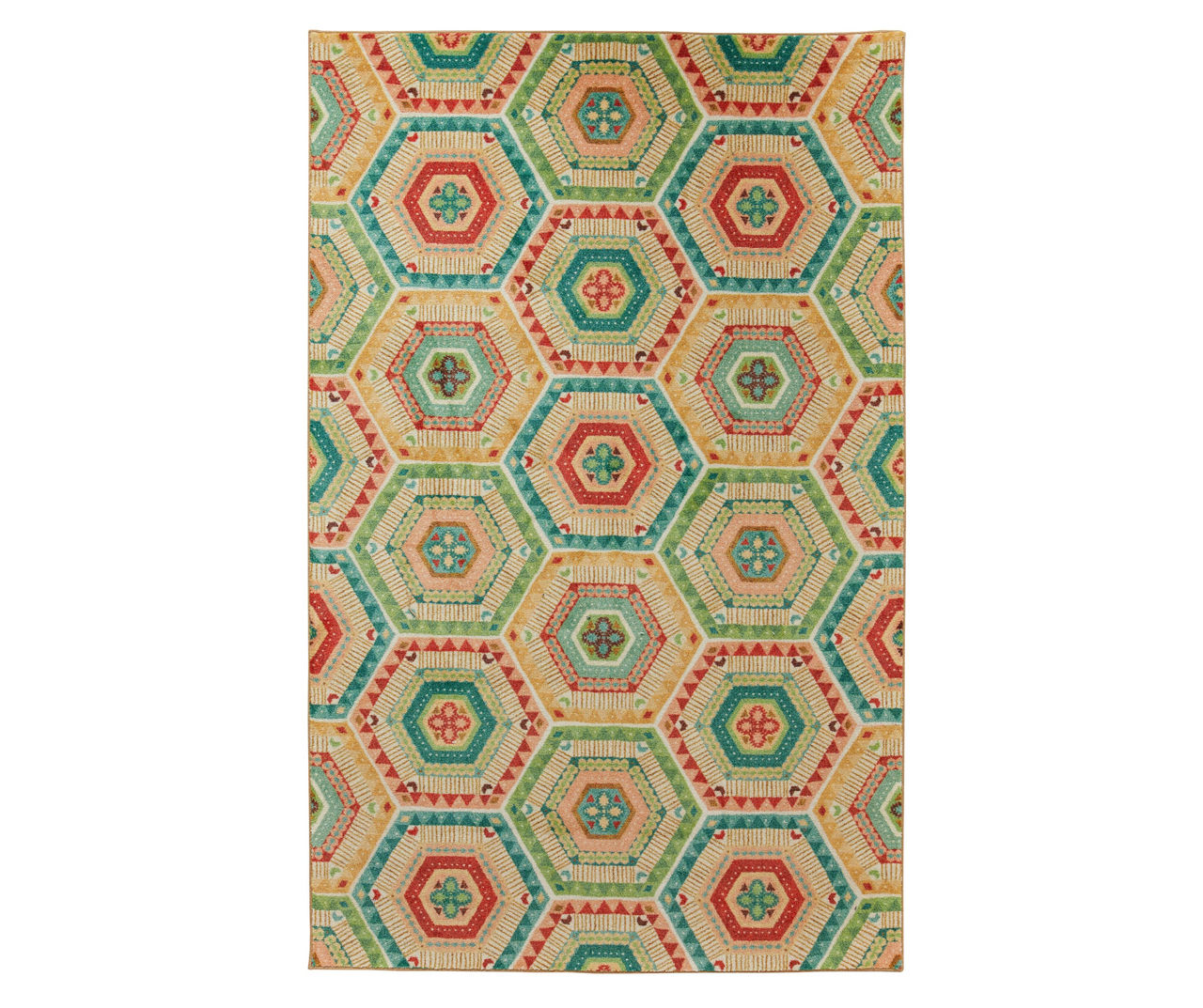 Mohawk Mohawk Southwest Beige & MultiColor Geometric Area Rug Big Lots