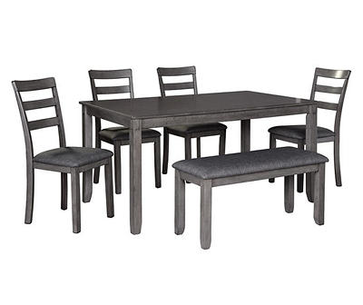 Fairview 6-Piece Dining Set with Bench
