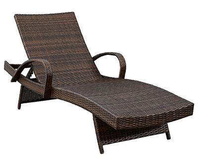 Kantana All-Weather Wicker Patio Chaise Lounge Chairs, 2-Pack