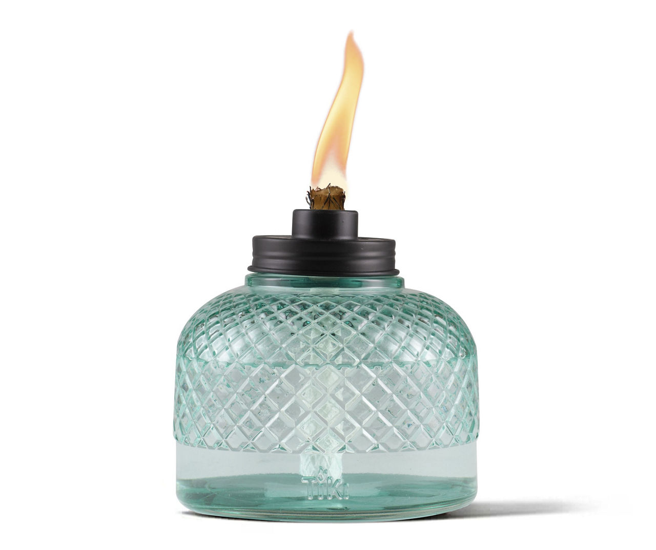 Tiki Aqua Studded Glass Outdoor Tabletop Torch Big Lots