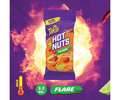 Takis Hot Nuts Flare Double Crunch Peanuts, 3.2 Oz.