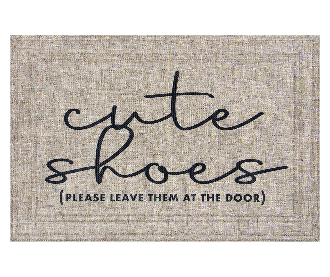 Soho "Cute Shoes" Tan Doormat Big Lots