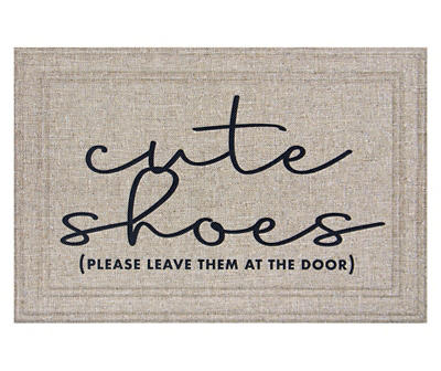 Soho "Cute Shoes" Tan Doormat