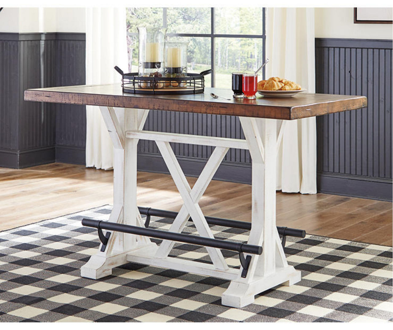 Signature Design By Ashley Valebeck Counter Height Dining Table