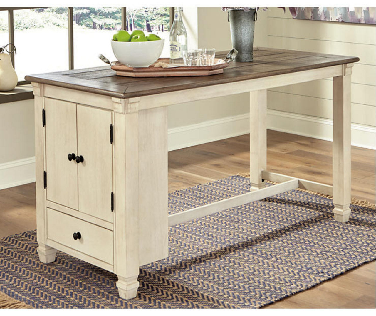 Signature Design By Ashley Bolanburg Counter-Height Storage Dining