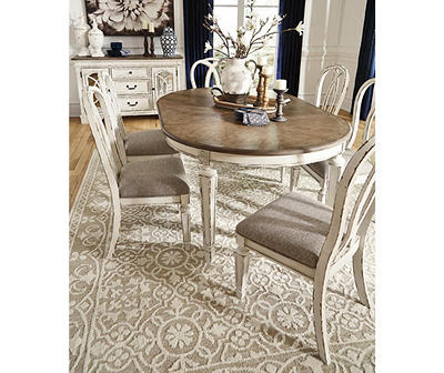 Raelyn Oval Extension Leaf Dining Table